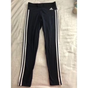 Adidas Original Logo Leggings in Navy Blue